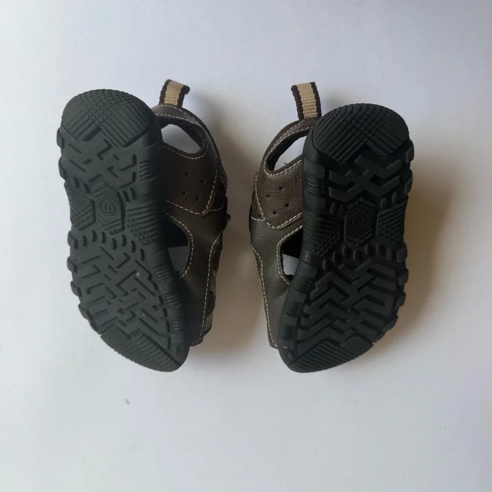 Scott David Walkers Justin Toddler Boys - Kids Shoes Sandals brown/ beige 6M